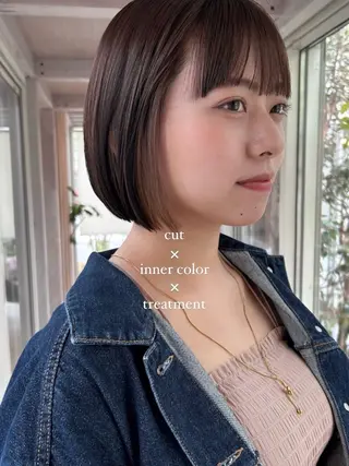 カラー 荻野 未来のヘアスタイル