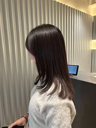 ミディアム カラー パーマ ヘアアレンジ 押切 響 のヘアスタイル