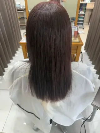 セミロング カラー 青木 亜美のヘアスタイル