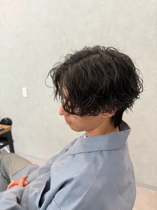 ミディアム パーマ メンズ メンズパーマ職人/ 天神/tatsukiのヘアスタイル