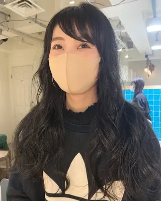 ロング カラー パーマ美容師 hanaのヘアスタイル