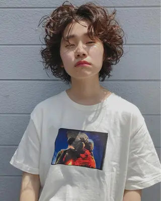 ショート パーマ Spiel所属・Spiel hair salonのヘアスタイル