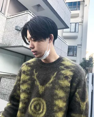 ヘアアレンジ メンズ ainico+所属・メンズ特化✂️栗原 侑也のヘアスタイル