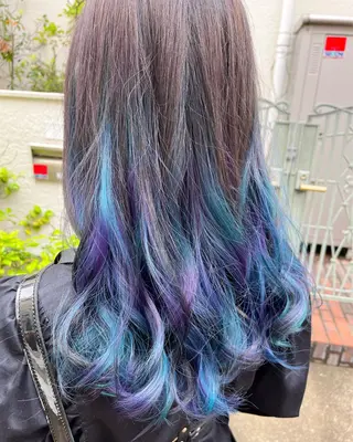 ロング カラー 原宿サロン代表 デザインカラー伊藤卓のヘアスタイル