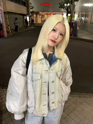 セミロング SALOWIN梅田茶屋町North店所属・福山 晴香のヘアスタイル