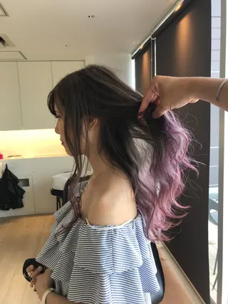 ロング カラー Le'a渋谷所属・インナーエクステ渋谷 🦋KAJIのヘアスタイル