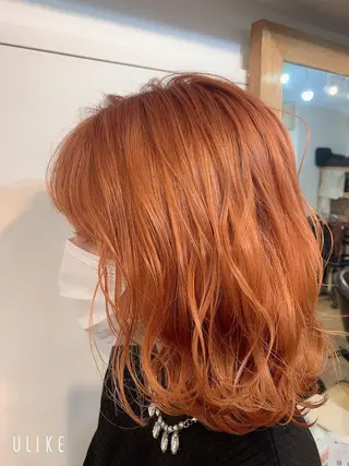 ミディアム カラー エンドウ　ミノリ🤎 /半個室/レイヤーのヘアスタイル