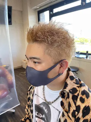 ショート カラー メンズスタイル /メンズパーマ/須藤のヘアスタイル