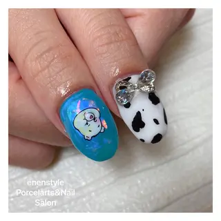 ミディアム ネイル 👑enen style👑のネイルデザイン