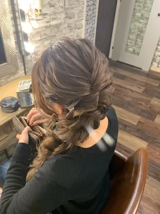 ロング ヘアアレンジ hair make  Lucciのヘアスタイル