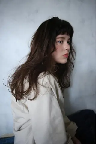 ロング パーマ SALOWIN 表参道所属・シンカ 表参道のヘアスタイル