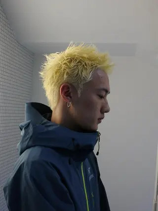 ショート カラー メンズ ⭐︎ハイトーン /レイヤー✩momoのヘアスタイル