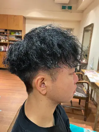 ショート パーマ メンズ 🌙１９時以降通える メンズ専門　コーダイのヘアスタイル