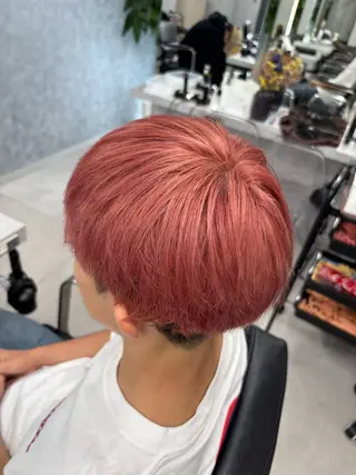 カラー メンズ シャドウ/フェザー パーマメンズりつきのヘアスタイル