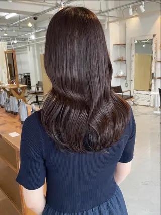 セミロング カラー nia所属・柔らかブラウン/栄/ tomitaのヘアスタイル