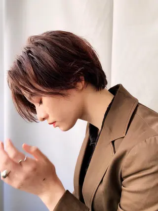 ショート カラー パーマ tension 【テンション】のヘアスタイル