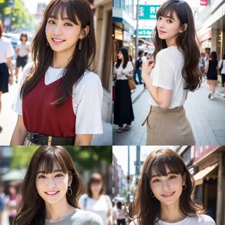 ロング カラー 韓国ヘア♡ 顔まわりカットayaのヘアスタイル