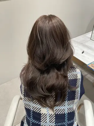 セミロング 顔周り/レイヤー🎀 natsumiのヘアスタイル