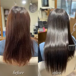 セミロング カラー ♦️髪質改善美髪矯正 💍谷口克也♦️のヘアスタイル