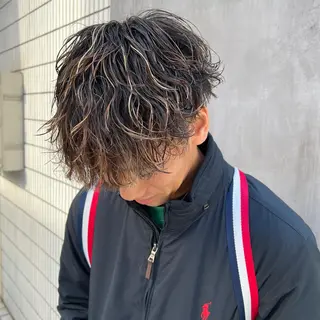 カラー パーマ メンズ SALOWIN表参道店所属・マンツーマン×半個室 まちだきょうすけのヘアスタイル
