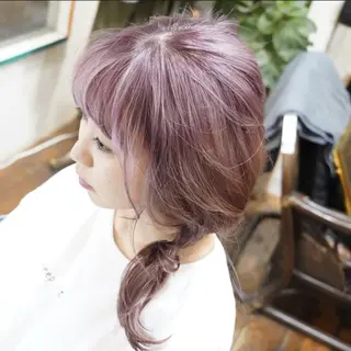 ロング Armoire所属・安藤悠里/ハイトーン /デザインカラーのヘアスタイル