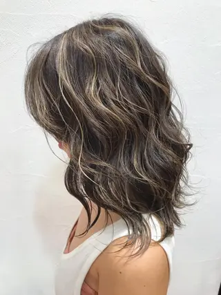 ミディアム カラー メンズカット特化柏駅 徒歩3分LOUのヘアスタイル