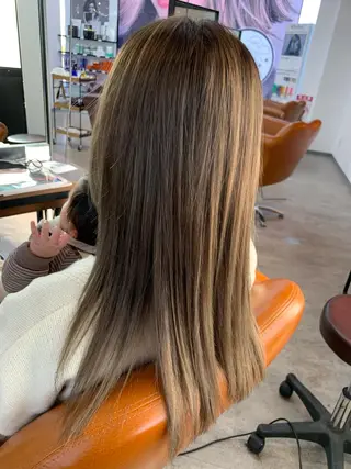 カラー 🌸星名 萌々🌸 Recharme新保のヘアスタイル