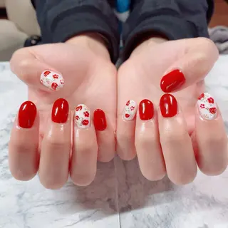 ネイル マジョリカ ブルーのネイルデザイン