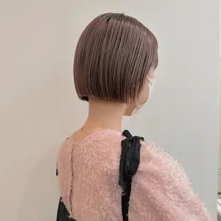 ショート カラー 顔まわりカット/艶髪 カラー✨けいとのヘアスタイル