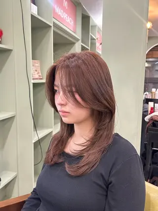 カラー G.N.M TOKYO所属・Remoa / ダウンパーマ募集中のヘアスタイル