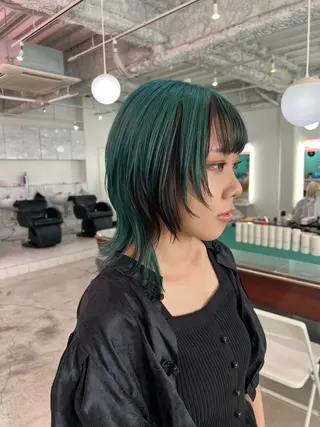 ミディアム 💥ウルフカット デザインあんな💥のヘアスタイル