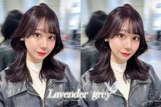 ミディアム カラー 渋谷韓国ヘア🇰🇷 SAYAKA🩶ᩚのヘアスタイル