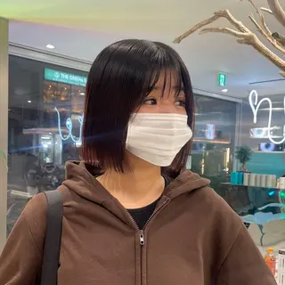 ショート クルミ/ 💕ワンホンネイルのネイルデザイン