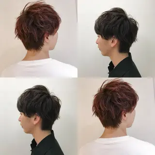 ショート メンズ ブリーチカラー/ 岩破瑞希のヘアスタイル