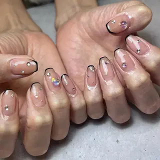 セミロング ネイル 【爪の育成専門】深爪・むしり癖・丸い爪・ガサガサなど　　Rio nail所属・Rio nail まなみのネイルデザイン