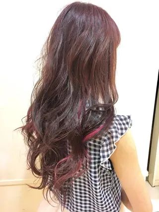 ロング カラー 髪質改善/美髪矯正 マネージャー福永のヘアスタイル