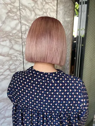 ショート 地毛風艶カラー🌿 喜多夏海のヘアスタイル