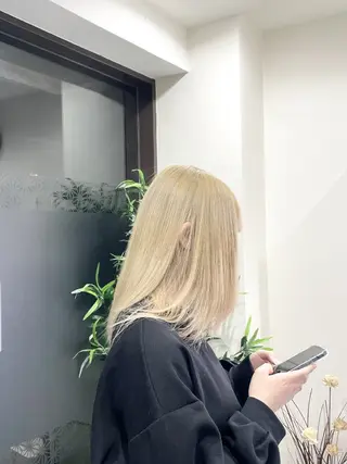 セミロング カラー 永井 直人のヘアスタイル