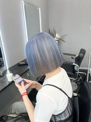 ミディアム カラー 韓国ヘア🖤/透明感 shihoのヘアスタイル