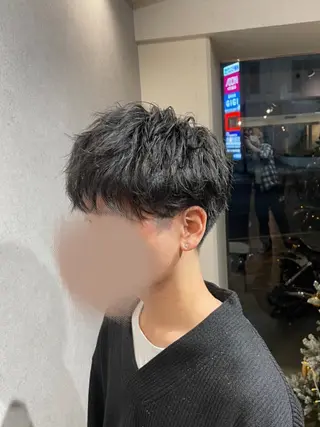 ショート メンズ パーマ ｄｕ：ｃ【デューク】垂水店所属・いしづか ゆうとのヘアスタイル