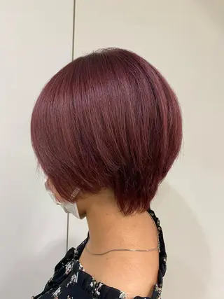 ショート 透明感カラー✨ 酸性ストレート特化のヘアスタイル