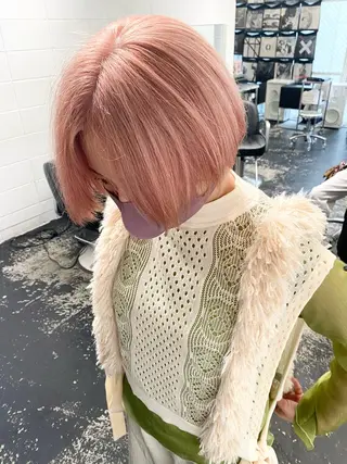 ショート カラー パーマ ヘアアレンジ メンズ nico TOKYO 渋谷所属・ブリーチ　ハイトーン 特化🌈フジタハルキのヘアスタイル