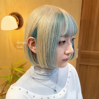 ショート カラー 🌈艶ハイトーン🌈 心を込めます🤝涼介のヘアスタイル