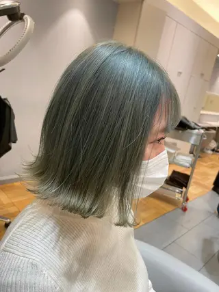 ショート カラー 韓国風レイヤーカット 松葉翔のヘアスタイル