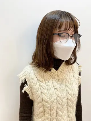 ミディアム カラー GO TODAY神戸三宮所属・あ きのヘアスタイル