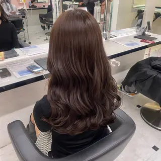 ロング カラー 透明感ベージュカラー 🪞上野🪞AIのヘアスタイル