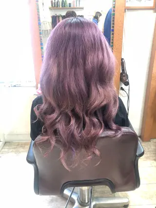 セミロング カラー 100%髪質改善特化 TRUNSのヘアスタイル