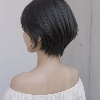 ショート レイヤーカット/ 縮毛矯正/ミサキ💐のヘアスタイル