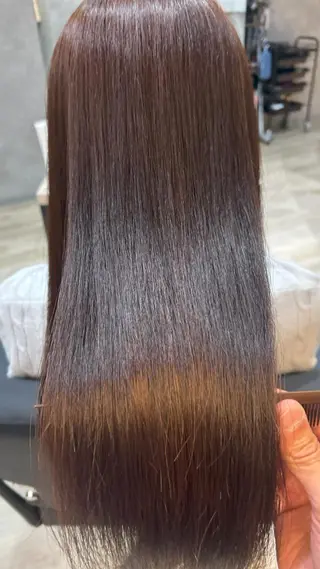 ロング パーマ カラー さく/髪質改善× 縮毛矯正/町田のヘアスタイル