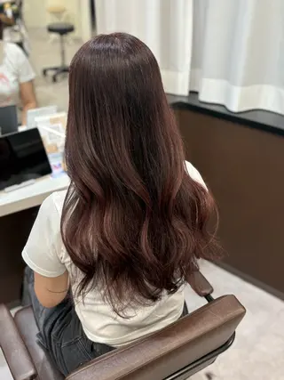 ロング カラー 韓国×髪質改善カラー 💎hinaのヘアスタイル